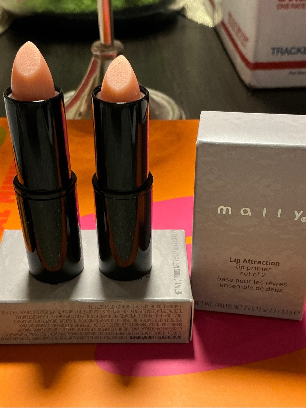 Mally Beauty Lip Attraction Lip Primer Sticks - Nude Peach (Set of 2)